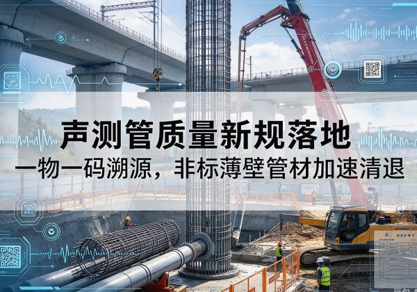 西盟声测管质量新规落地，一物一码溯源，非标薄壁管材加速清退