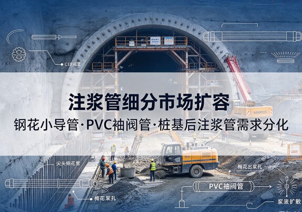西盟注浆管细分市场扩容，隧道钢花小导管、PVC 袖阀管、桩基后注浆管需求分化